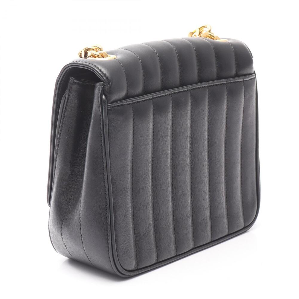 Saint Laurent Paris Vicky Shoulder Bag Leather Black - Picture 2 of 9